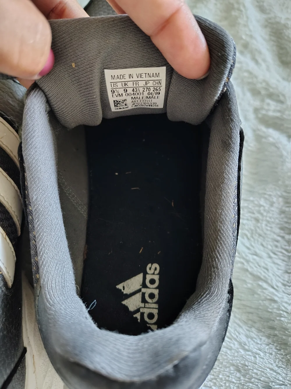 adidas Men's Golf Shoes in Gray with Red Traction